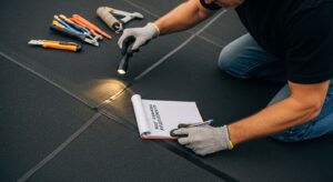 EPDM roof inspection steps