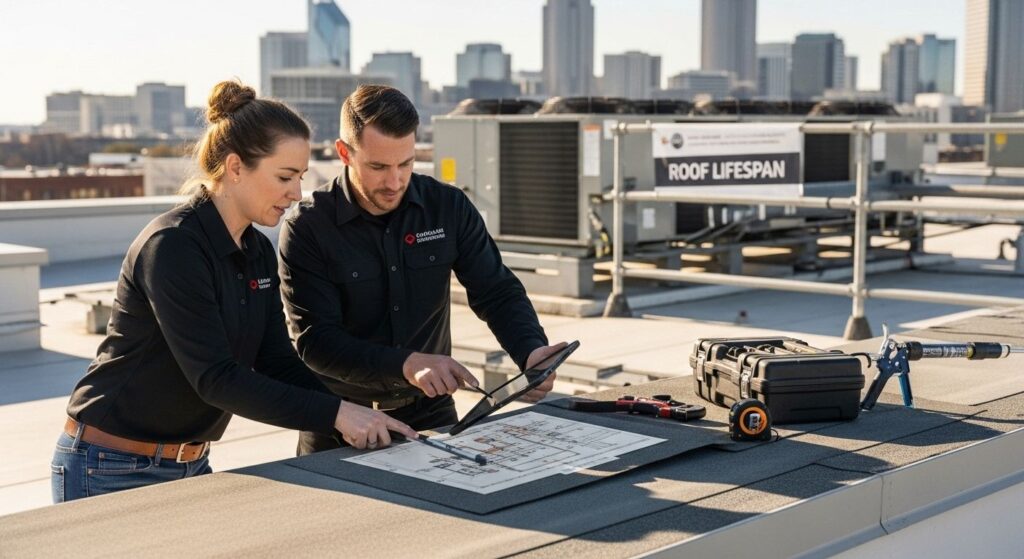commercial roof inspection