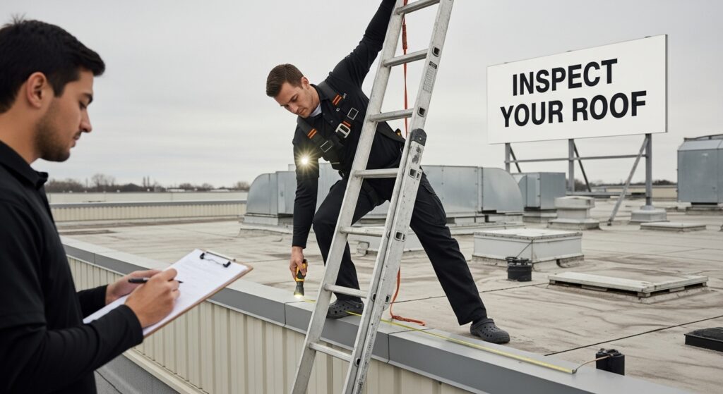 commercial roof inspection