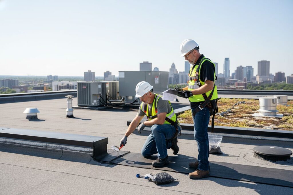 flat roof inspection
