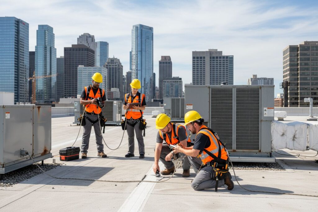 commercial roof inspection