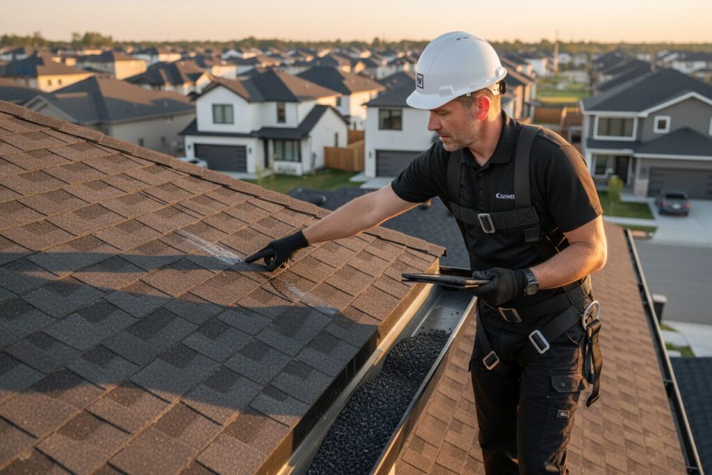 roof inspection professional