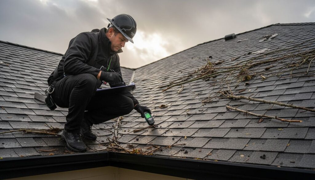 storm damage roof inspection