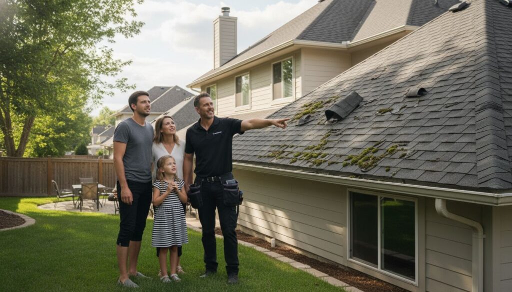 roof inspection family