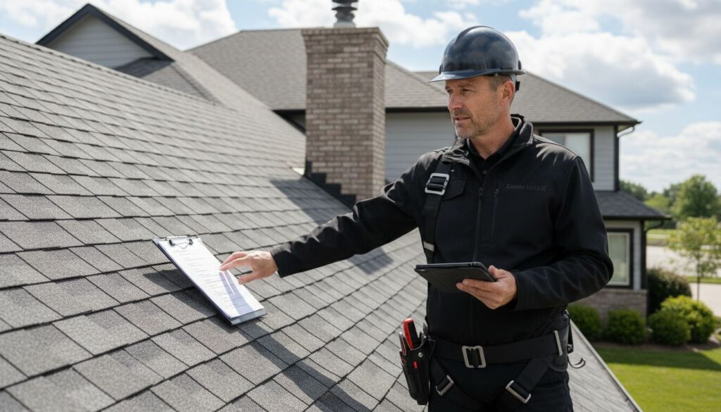 roof inspection process
