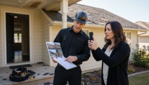 roof damage documentation