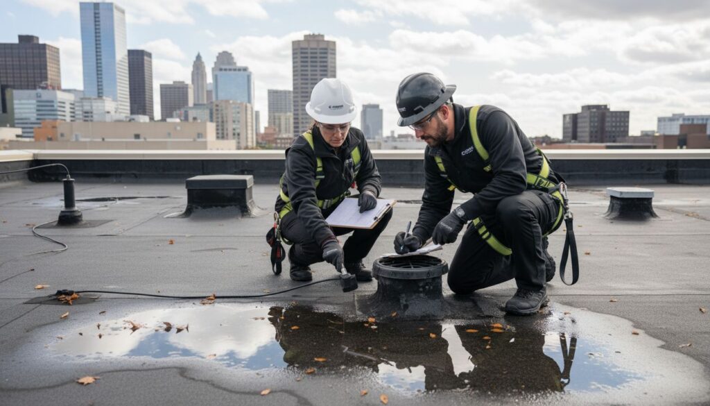 flat roof maintenance