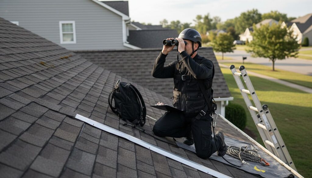 roof inspection professional