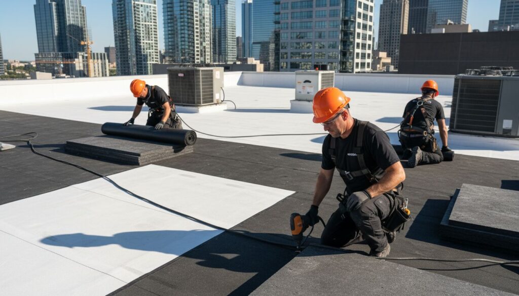 commercial roof installation