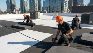 commercial roof installation