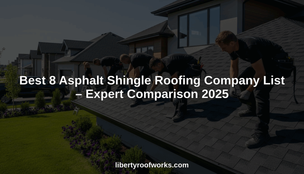 asphalt shingle roofing company list hero header image