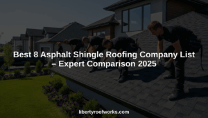 asphalt shingle roofing company list hero header image